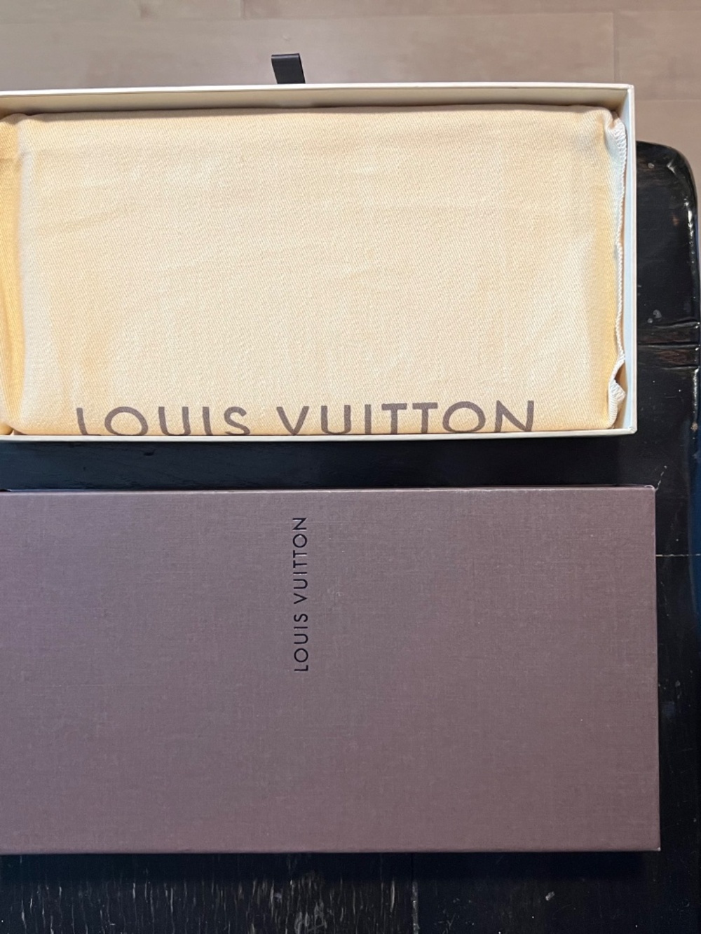 NEW Checkered Louis Vuitton Clutch- 8 1/4 x 4 3/4 inches, Brown - Picture 12 of 16